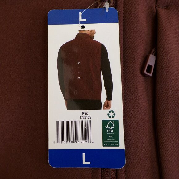 32 DEGREES HEAT Men’s NWT Maroon Tech Vest Size: LARGE - Picture 5 of 6